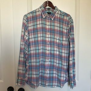 J Crew Plaid Button Down Shirt‎